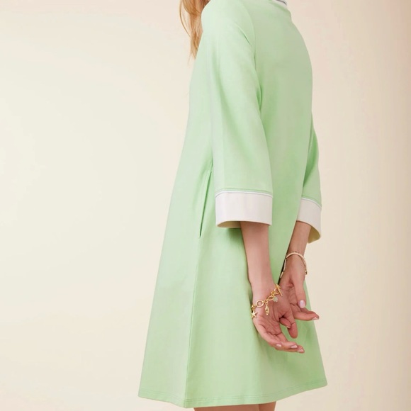 Spartina 449 Taylor Jersey Dress Pistachio Green NWT - Picture 4 of 10